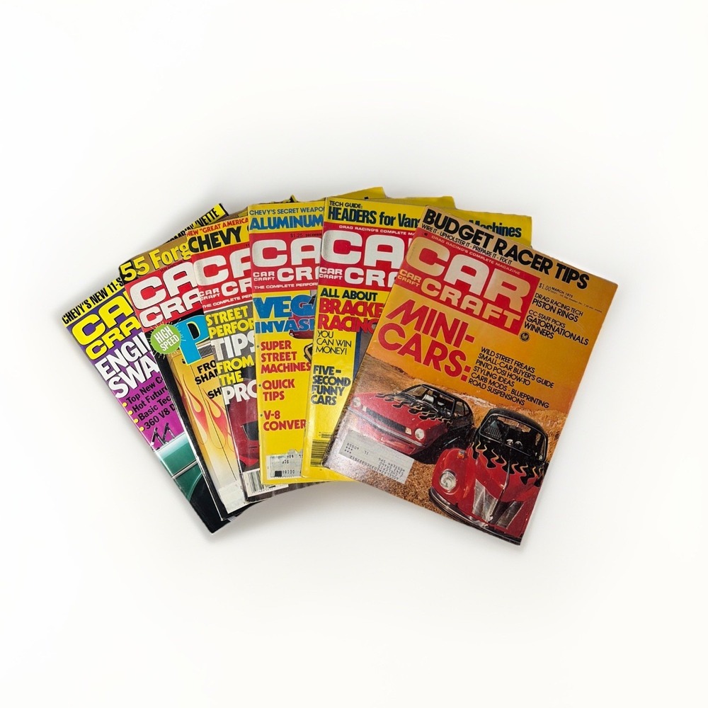 Vintage Car Craft magazines 1975 - 1992 Lot of 6‎